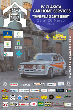 Cartel IV Clásica Car Home Services - Trofeo Villa de Santa Brígida