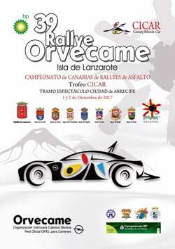 Cartel XXXIX Rallye Isla de Lanzarote