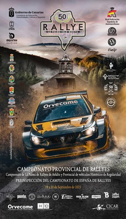 Cartel L Rallye La Palma Isla Bonita