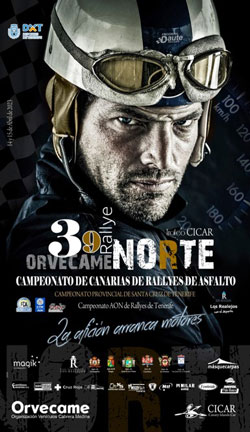 Cartel XXXIX Rallye Orvecame Norte