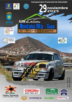 Cartel XIII Subida Montaña Alta