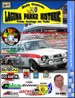 Cartel del Rally Clásicos Laguna Park2 Historic