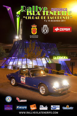 Cartel V Rallye Isla de Tenerife Histórico