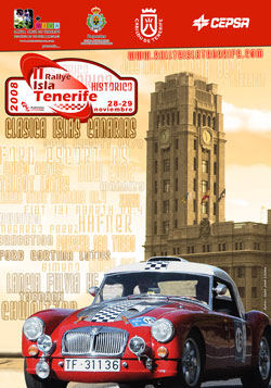 Cartel II Rallye Isla de Tenerife Histórico